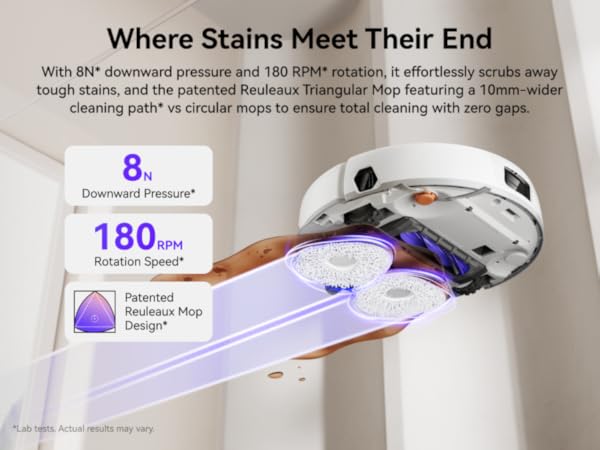 NARWAL Freo X10 Pro Robot Vacuum and Mop Combo, 11,000Pa Suction, DualFlow Tangle-Free System, MopExtend Edge Cleaning, Self-Emptying, Auto Mop Wash & Dry, LiDAR Navigation, for Pet Hair & Hard Floors