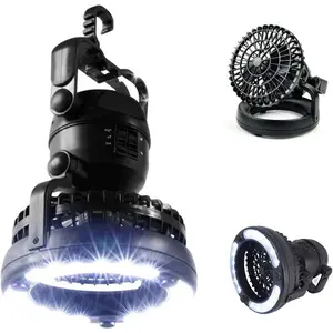 Portable LED Camping Lantern with Ceiling Fan - Hurricane