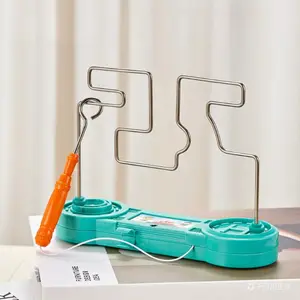 Electric Shock Maze Wire Buzz Game Toy, Hand Steady Training Concentration Challenge Puzzle, Anti-Shock Touch Circuit Balance Game, Stress Relief Fine Motor Educational Toy Gift for Kids Adults Party