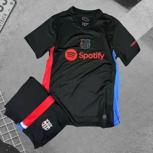 FC Barcelona 2025 Away Soccer Kit, Premium Fabric Match Style Set