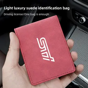 Leather Car Driver License Cover, Subaru Model Cards, for Impreza Legacy Wrx Sti Brz Forester Xv Outback Crosstrek Levorg Exiga Ascent Tribeca