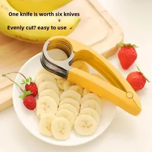 Banana slicer, sausage clip, fruit cutter, creative multifunctional slicer, melon cutting tool, kitchen gadget
