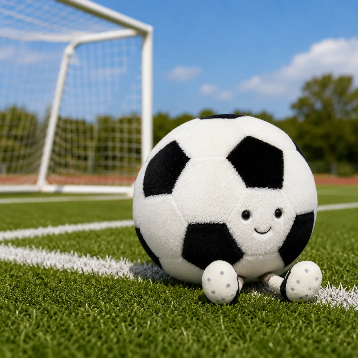 Soccer Ball Plush Toy, Super Soft Ball Stuffed Toy, Soccer Ball Cute Sports Toy