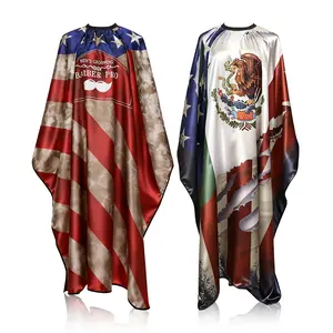 Professional Barber Apron, Vintage American Style, Large Size Unisex Hairdresser Gown, Styling Cape for Men and Women, 1 Piece