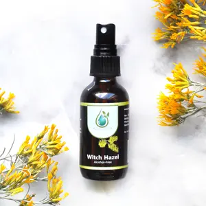 100% Pure Witch Hazel 2oz – Alcohol-Free Facial Toner with Spray Lid | Hamamelis virginiana Distillate