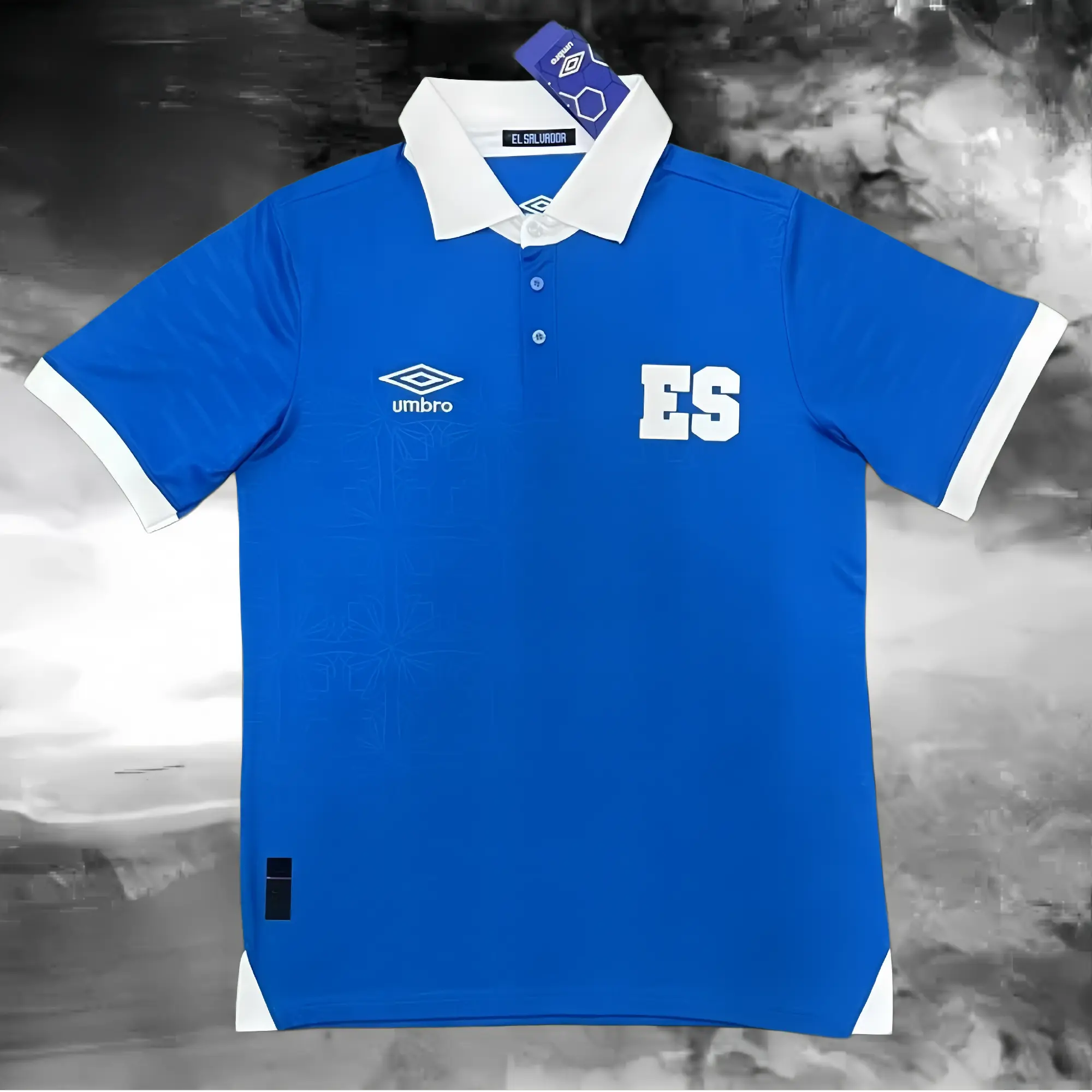 2025 El Salvador National Team Home Blue ShortSleeve Jersey Fans Version Breathable