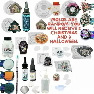 Holiday UV Resin Shaker Class Kit 2.0 - FREE VIRTUAL CLASS ON YOUTUBE
