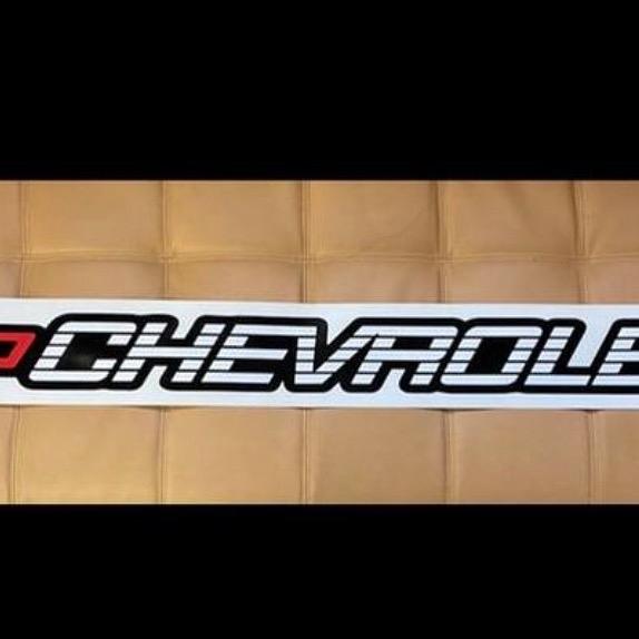 Chevrolet 48" Length Official Brand Sticker for Cars and Trucks