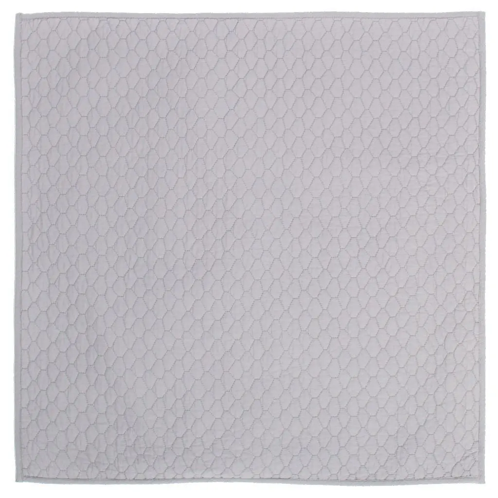 Light Grey Cloud Quilt Euro Sham