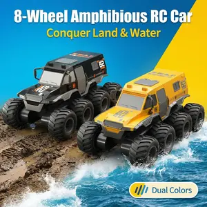 4WD Off Road RC Car All Terrain Waterproof Climbing Vehicle with 4 Motors Large Body Powerful for Christmas Halloween Thanksgiving Gifts