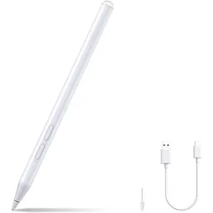 Stylus Pen for Surface - 4096 , Eraser & Right-Click, Palm Rejection, Rechargeable, Compatible with  Surface Pro 11-3rd, Laptop/Book/Go 1-6, //KoBo