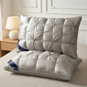 2/4pcs Luxury Home Cervical Pillow Collection, 2–4 pcs, ergonomic neck support design, ultra-fluffy breathable material, skin-friendly for all ages, bedding essentials