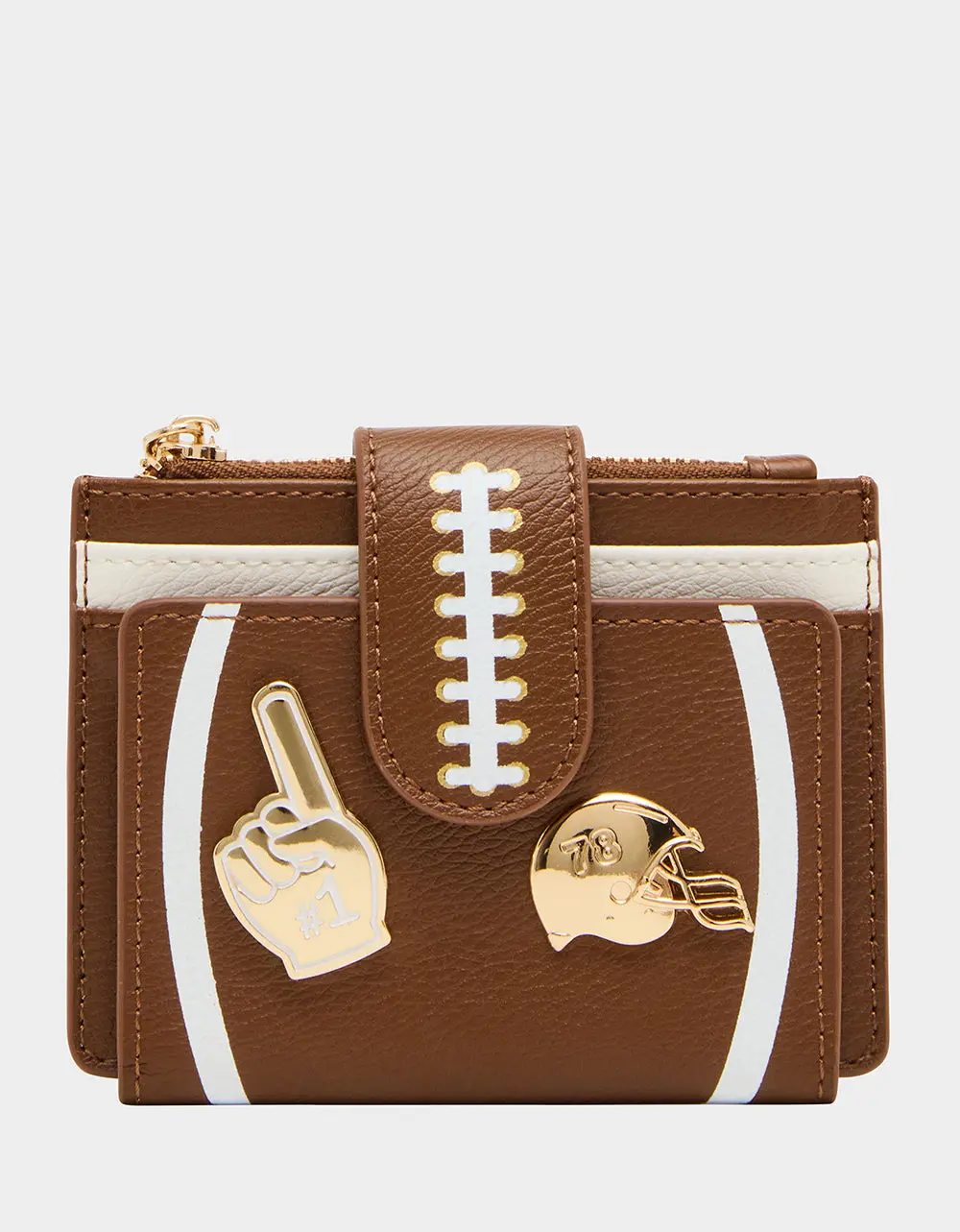 FIRST DOWN & FABULOUS WALLET BROWN