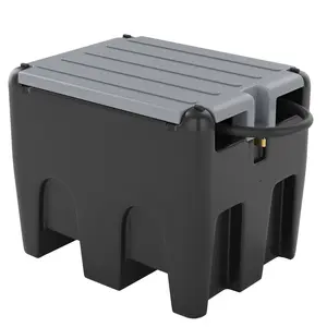 【GARVEE】Portable Fuel Tanks in 53 and 58 Gallon Capacities with 12V Electric Pump, Auto Fueling Nozzle, 10 GPM Flow, 13 ft Hose, 360° Swivel Connector, Durable Construction, and Multiple Color Options