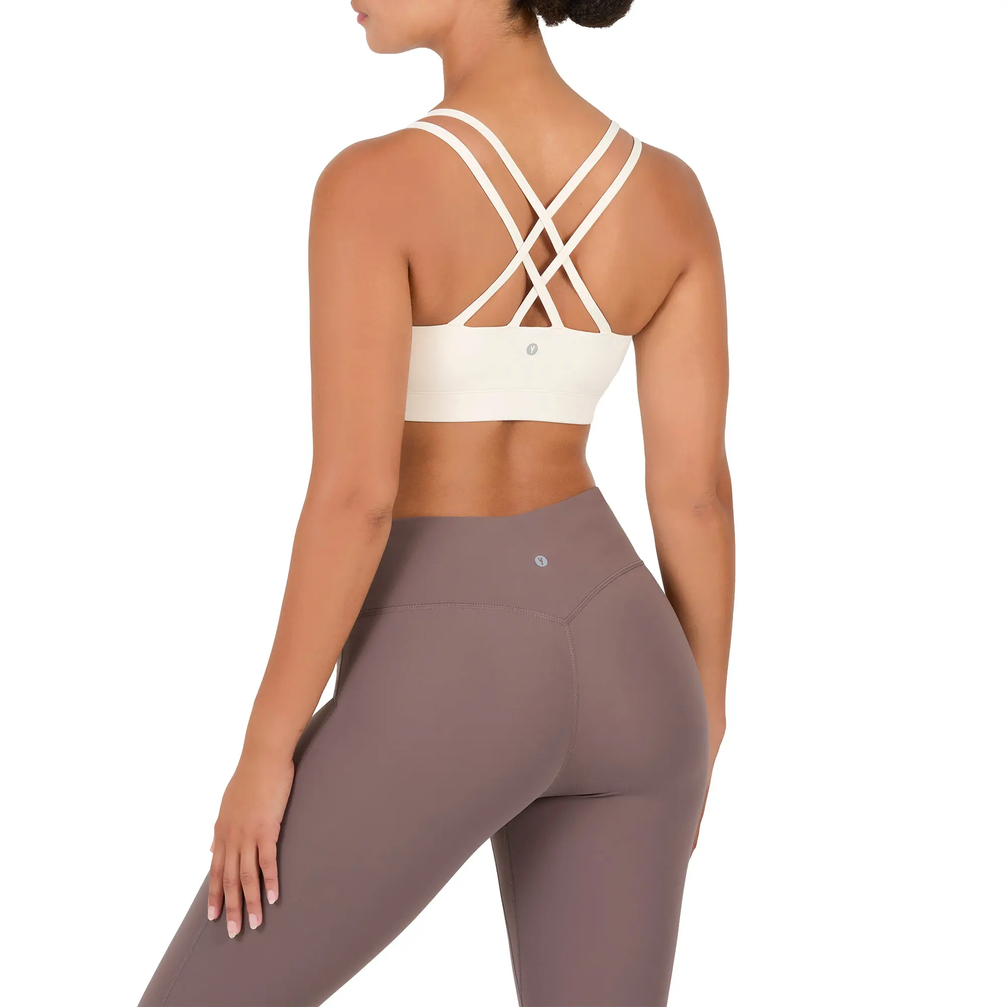 YITTY Active Women's Ultraluxe Strappy Medium Impact Bra, Athleisure, 4-Way-Stretch