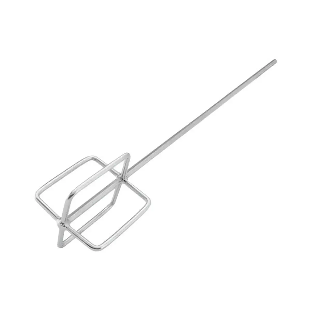 QEP Professional Super Mixer, 23 in Chrome Steel Grout Mixing Paddle for Drills, Durable Tool for Setting Materials, Height-4.8 in, Diameter-0.4 In, Length-23 In, Inches, Tile Installers, Chrome Plated Steel, Long Shaft