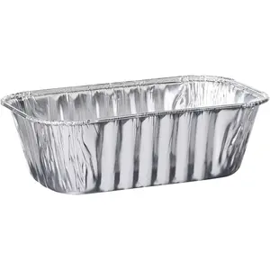 [1 Lb 10 Pack Disposable Loaf Pans Aluminum Tin Foil Meal Prep Bakeware - Cookware Perfect for Baking Cakes, Bread, Meatloaf, Lasagna 1 Pound 6'' X 3.75'' X 2''