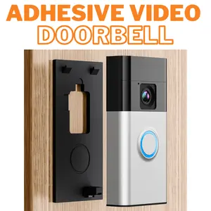 Adhesive Video Doorbell Mount for Ring Battery Doorbell (2024 Release), No Drilling Camera Door Mounting Holder Bracket Accessories for Apartments Office Houses