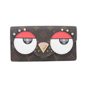 Pre-owned Louis Vuitton Canvas Small Leather Goods Portefeuille Sarah Monogram Wallet