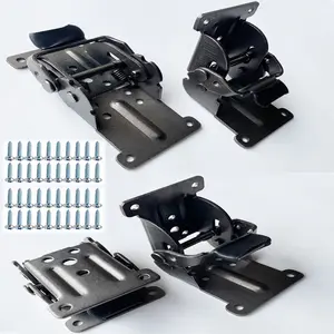 Foldable Support Bracket -Self-Locking Hinge - 0-90-180 Degree Leg Fittings and Corner Brace - Fold Down Desk Extension in Kitchen -Laundry Room Garage, 4 PCS