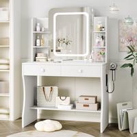 LED Symmetrical Dressing Table- White