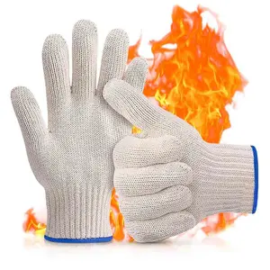 High Temperature BBQ Gloves, Reusable Gloves, Durable Heat Resistant Up to 480-932°f, Safe Food Handling & High Surface Protection Accessories