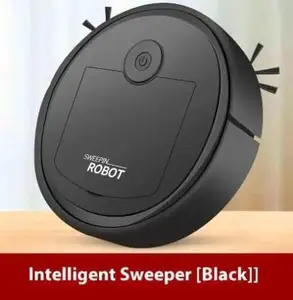 Sweepin Robot Intelligent Vacuum Cleaner Dual Motor System 3.6V 5W USB Powered 61-120 Min Runtime for 120-150 SqM Black