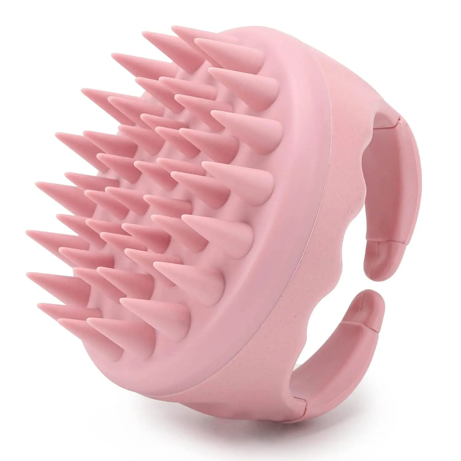 Silicone Scalp Massager Shampoo Brush for Hair Growth Soft Scalp Scrubber & Exfoliator for Dandruff Dry Scalp Hair Washing Tool for Women Men Kids & Pets Pink