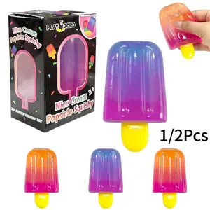 Soft Gel Ice Cream Stress Relief Toy, Squeeze Toy, Summer Ice Cream Shape, Relaxing Toy, Novelty Gift, Birthday Party Favors