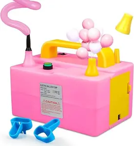 Balloon Pump Portable Dual Nozzles Electric Balloon Air Pump, 110v 600w Balloon Inflator Pump for Party Decorations, Suitable for Rapid Inflation of All Balloons