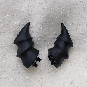 4.5cm/8cm Handmade Devil Horn Outline Devil Horn Dark Gothic Lolita Witch Halloween Cosplay 3D Printing Antlers Hair Clip