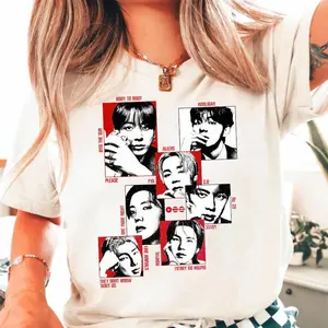 Kpop 2.0 Arirang Graphic Youth Tee, Tour 2026 Cute Group T-Shirt for Men, Women and Kids
