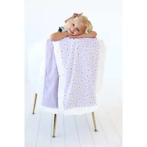 Lavender Daisy Blanket