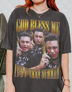 GOD BLESS ME IT'S FKEN SUMMAH Tee Shirt Unisex Heavy Cotton Casual Graphic Design Comfortable Fade Resistant