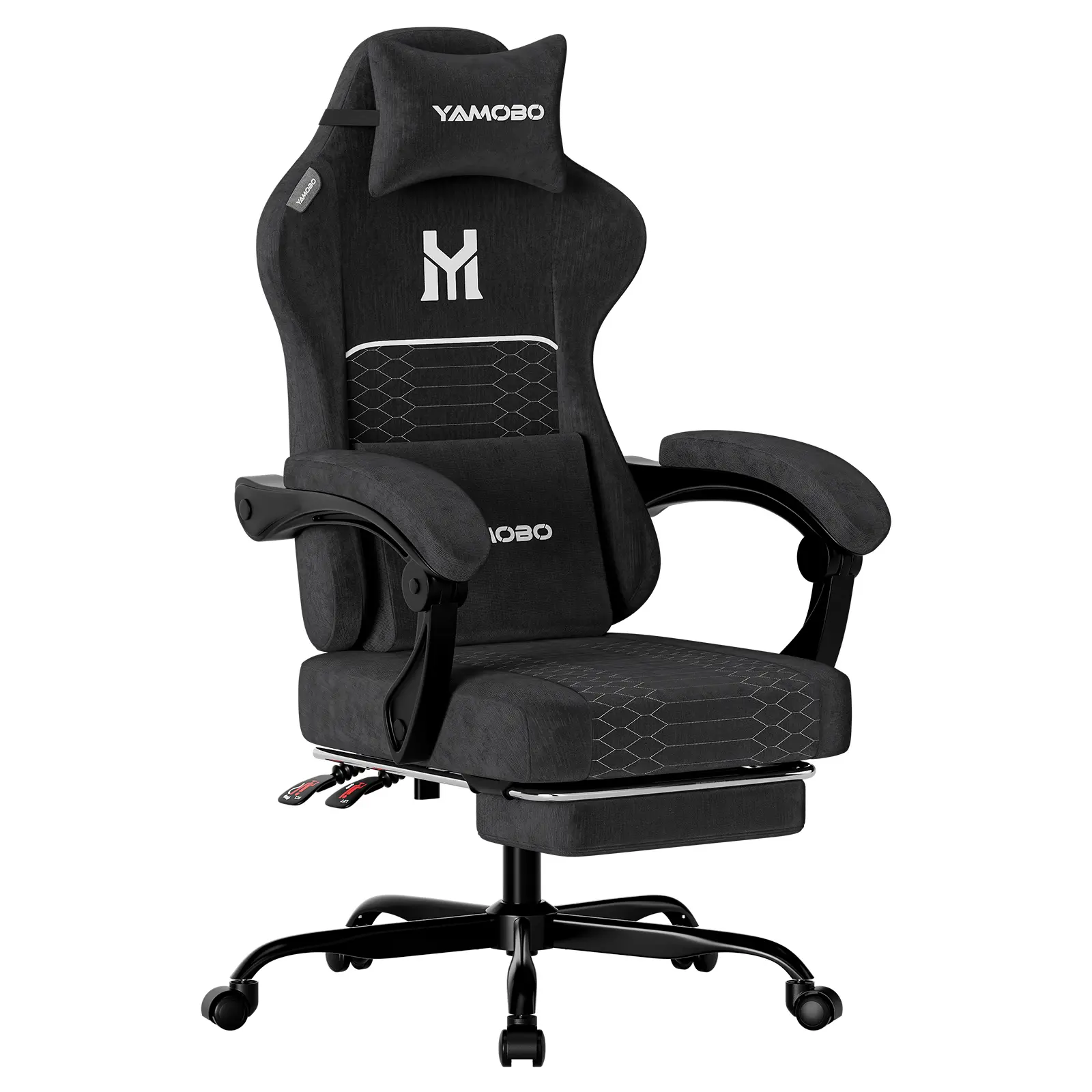 Ergonomic Gaming Chair with Headrest and Lumbar Support, Gaming Computer Chair, Height-Adjustable and Swivel caster ,Breathable Chenille, for Bedroom/Office, Reclining Swivel Chair for Long Sitting Sessions and Afternoon Naps, high back home desk  chair