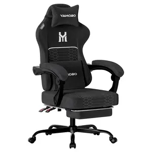 Ergonomic Gaming Chair with Headrest and Lumbar Support, Gaming Computer Chair, Height-Adjustable and Swivel caster ,Breathable Chenille, for Bedroom/Office, Reclining Swivel Chair for Long Sitting Sessions and Afternoon Naps, high back home desk  chair