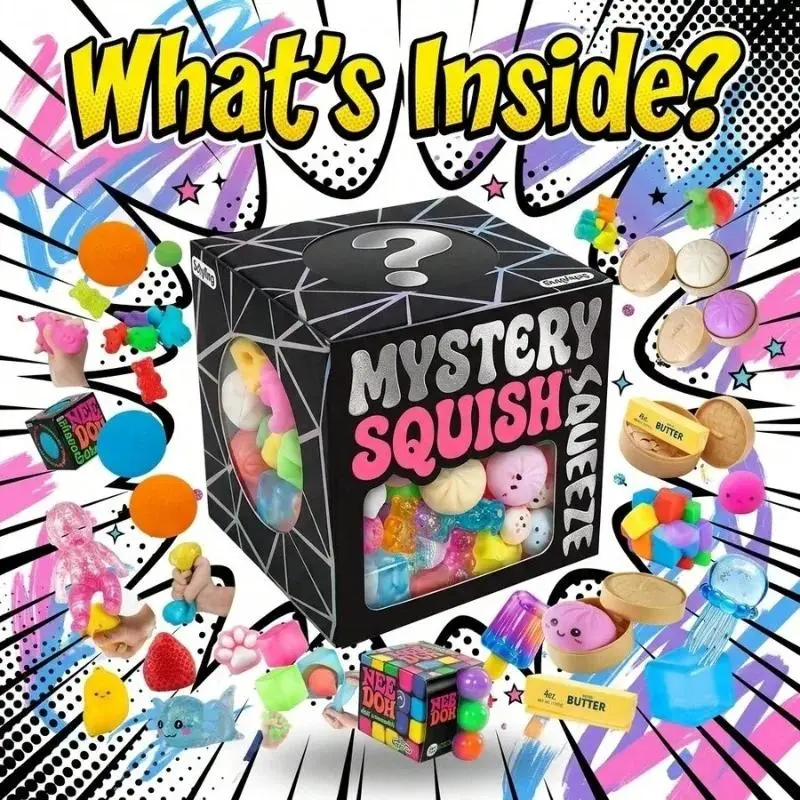 2026 Hot Cute Cube & Ocean Squishy Blind Box, Random Surprise Squeeze Toys, 1Pcs Guaranteed Lucky Stress Relief Fidget Toy Set
