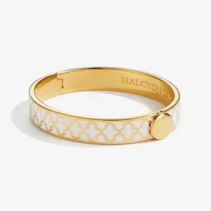 Halcyon Days Bangle Agama Cream/Gold Hinge