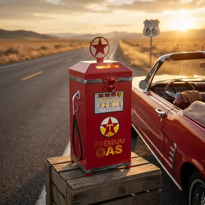 Gas Pump Metal Wax Warmer Vintage Car Station Wax Cube Melter & Burner Electric Fragrance Home Air Freshener Gift