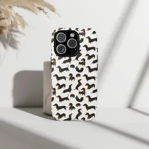 Cute Dachshund Wiener Dog Phone Case - Funny Sausage Dog Lover Gift Aesthetic Cover for IP Phone 17 16 15 14 13 12 11 Pro Max Plus Mini X XR XS