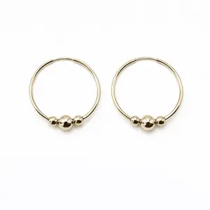 Endless Summer 3 Gold on Gold Hoop Earrings