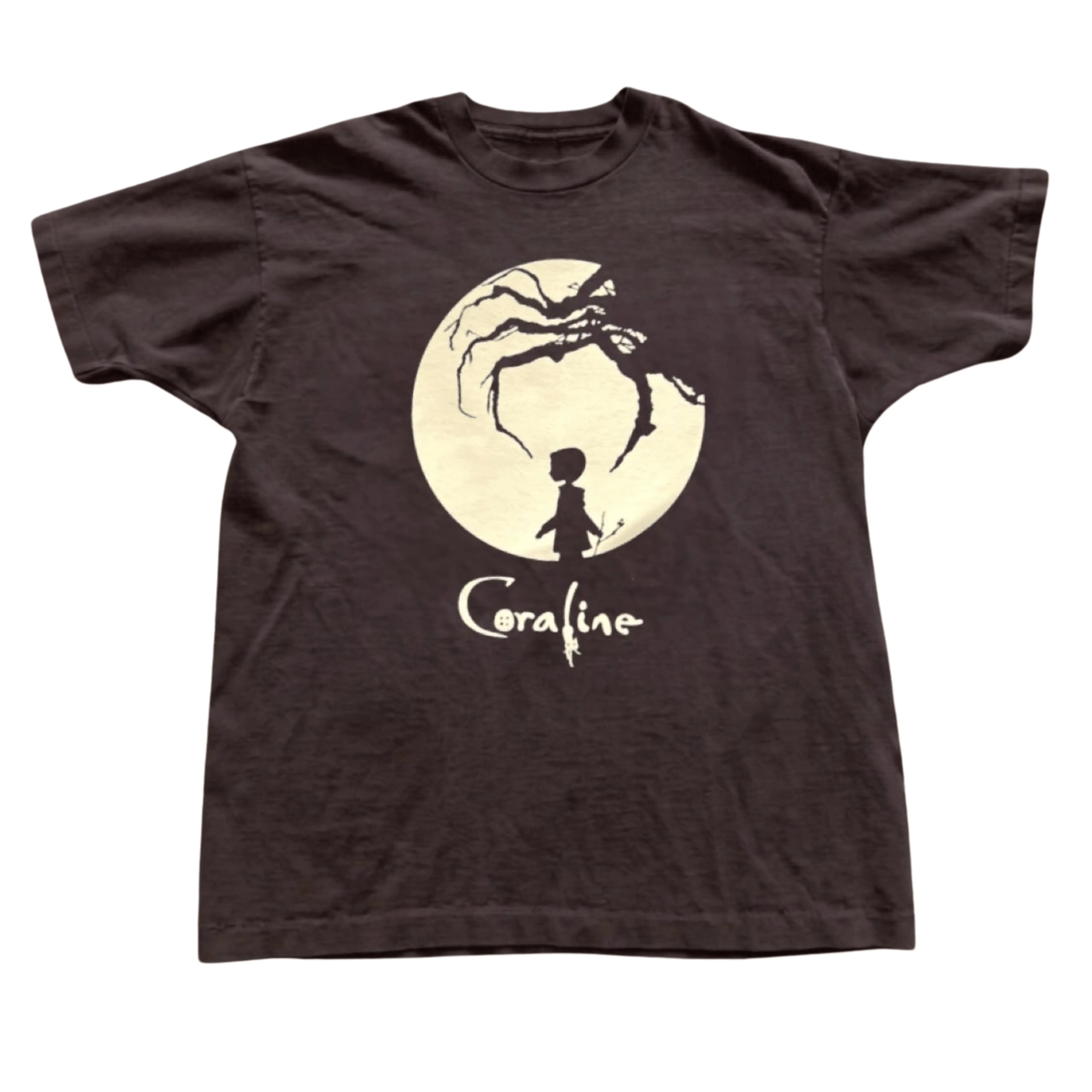 Gildan Men's and Women's T-Shirt, Vintage Coraline Graphic Tee, Y2K Grunge Streetwear Shirt, Dark Fantasy Movie Merch, Gothic Alt Aesthetic Tops, Retro Moonlight Spider Clothes, Vintage Fashion Gift Tees