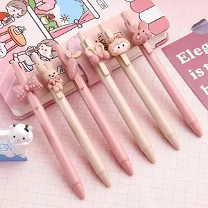 Cute Rabbit Expandable Gel Pen Set of 3/6/12, Comfortable Grip and Quick-Dry Ink, Perfect for Journals, Notes, School and Office Supplies