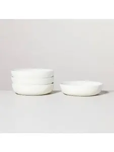 4pk 34oz Matte Stoneware Pasta/Grain Bowl Set Cream - Hearth & Hand with