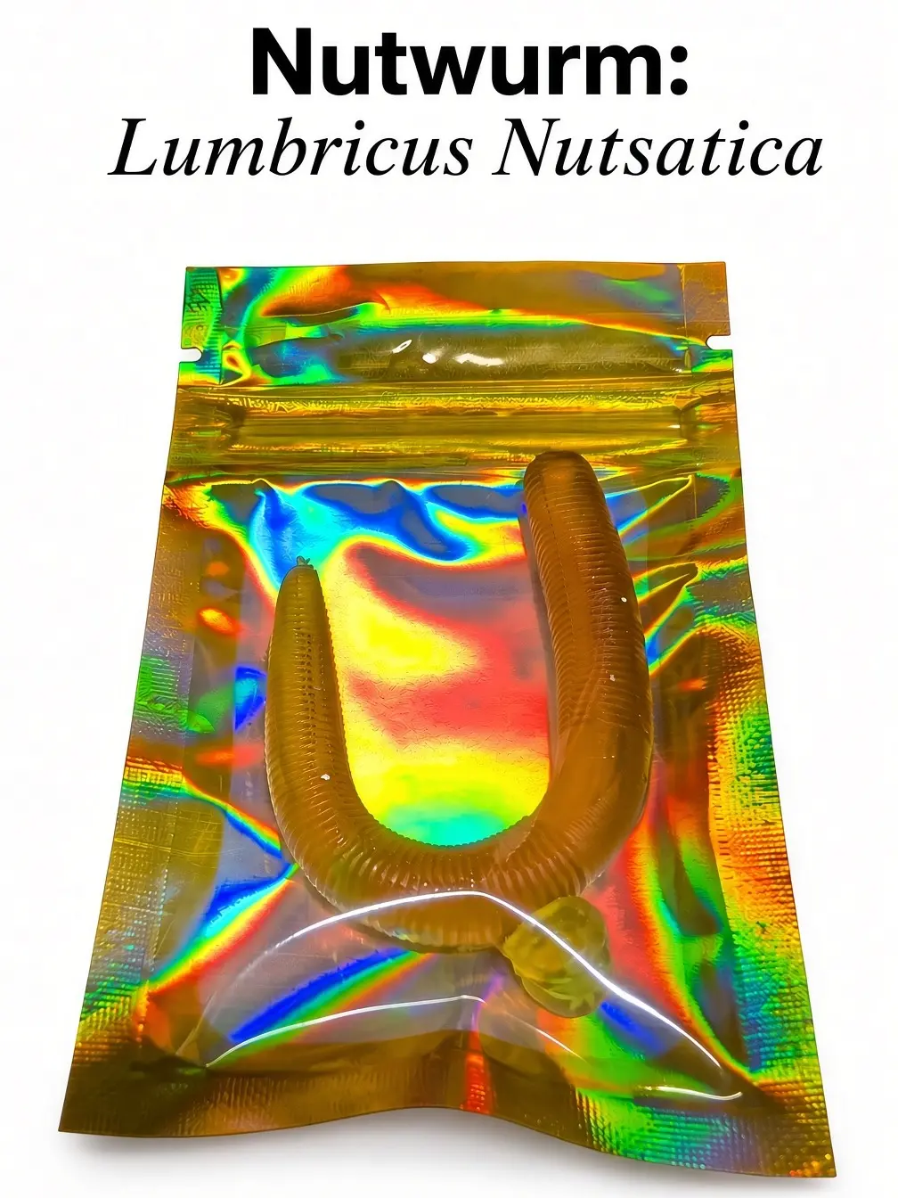 Nutwurm plastic fishing lure