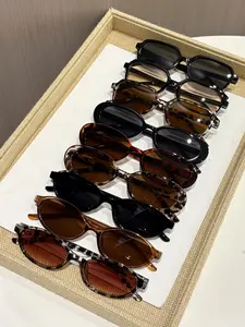 9 Pairs Y2K Trendy Vintage Sunglasses Set, Portable Casual Glasses Combo, Stylish Sunglasses, Uv400 Protection, Ideal for Travel, Beach, Bar, Daily Wear