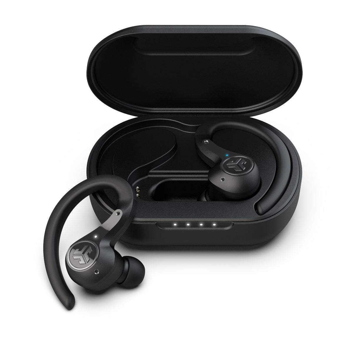 JLab Epic Air Sport ANC True Wireless Earbuds, Bluetooth 5, IP66 Sweatproof, 70+ Hours Playtime, Music Controls, 3 EQ Modes, 2-Year Warranty Audio Cab
