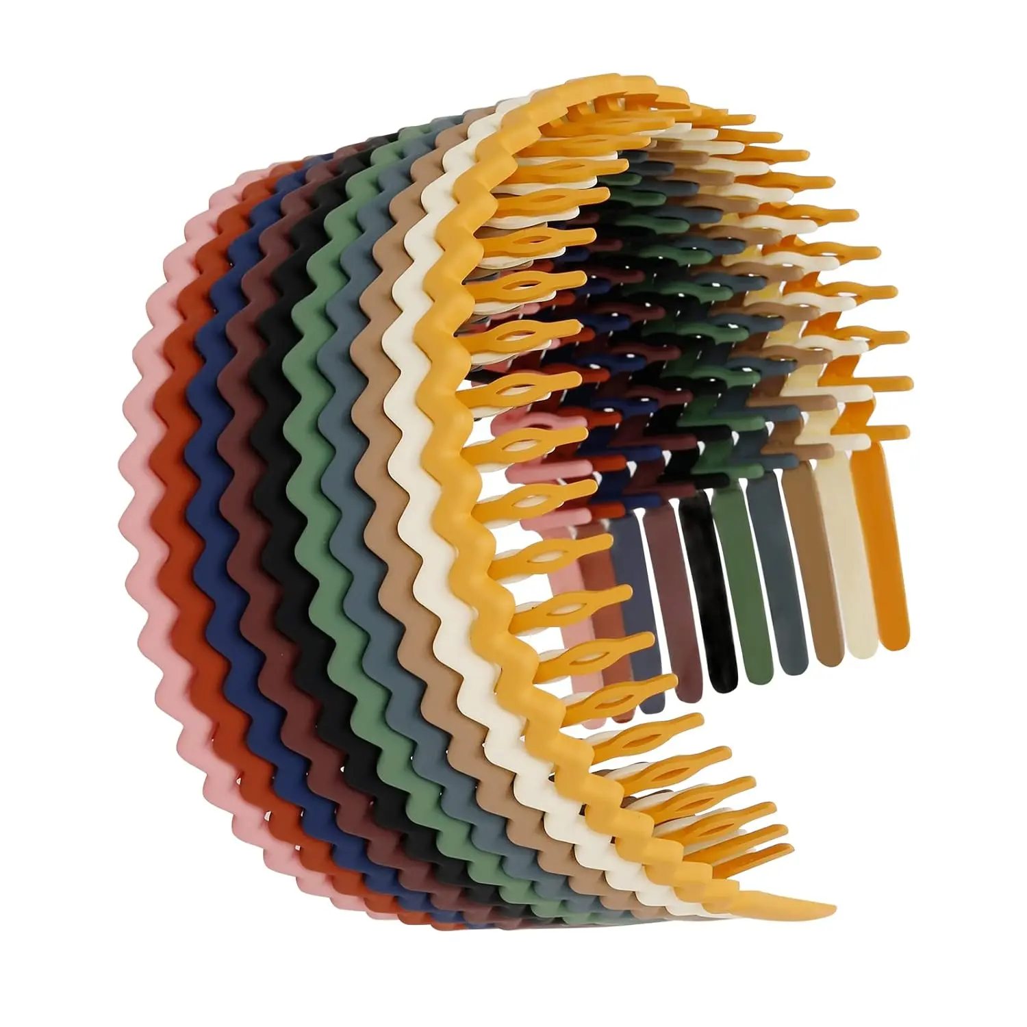 Plastic Hair Bands with Teeth, 10 Packs Thin Headbands for Women Girls Teens, Non Slip Hair Comb Head Bands Hair Accessories