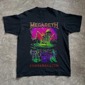 [SALE UP TO 30%] Megadeth Contaminated T-shirt Unisex Black Cotton Size S-5XL, Unisex Shirt Made Using 100% US Cotton, Design & Printed In The USA