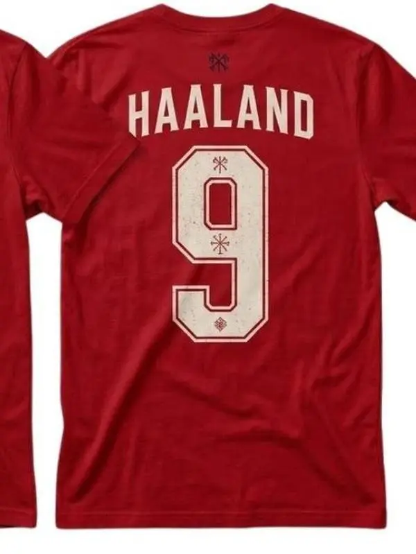 9 Adults and Youth T-shirt, Soccer Fan Tee, Haaland Inspired Football Jersey Style T-Shirt, Match Day Gift, summer tee